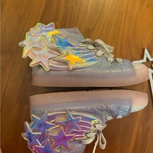Skechers girls light up high tops size 2